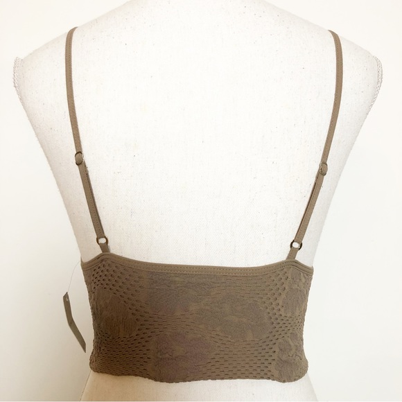 NWT INTIMATELY FREE PEOPLE Candy Textured Seamless Bralette in Sand XS/S - Picture 5 of 16